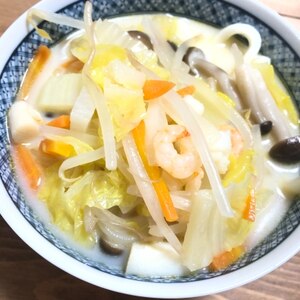 残りものでちゃんぽんうどん